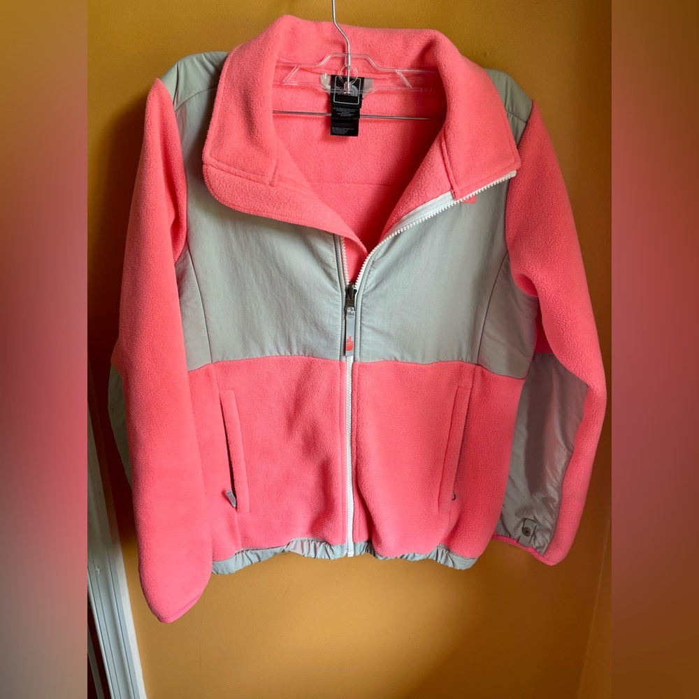 Hot pink North Face jacket